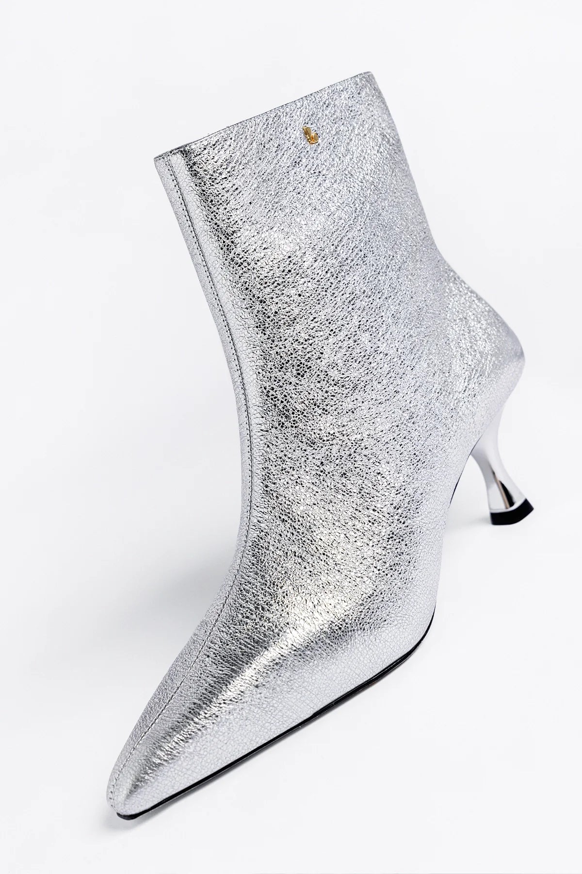 Ines Boot Silver Leather - Image 5
