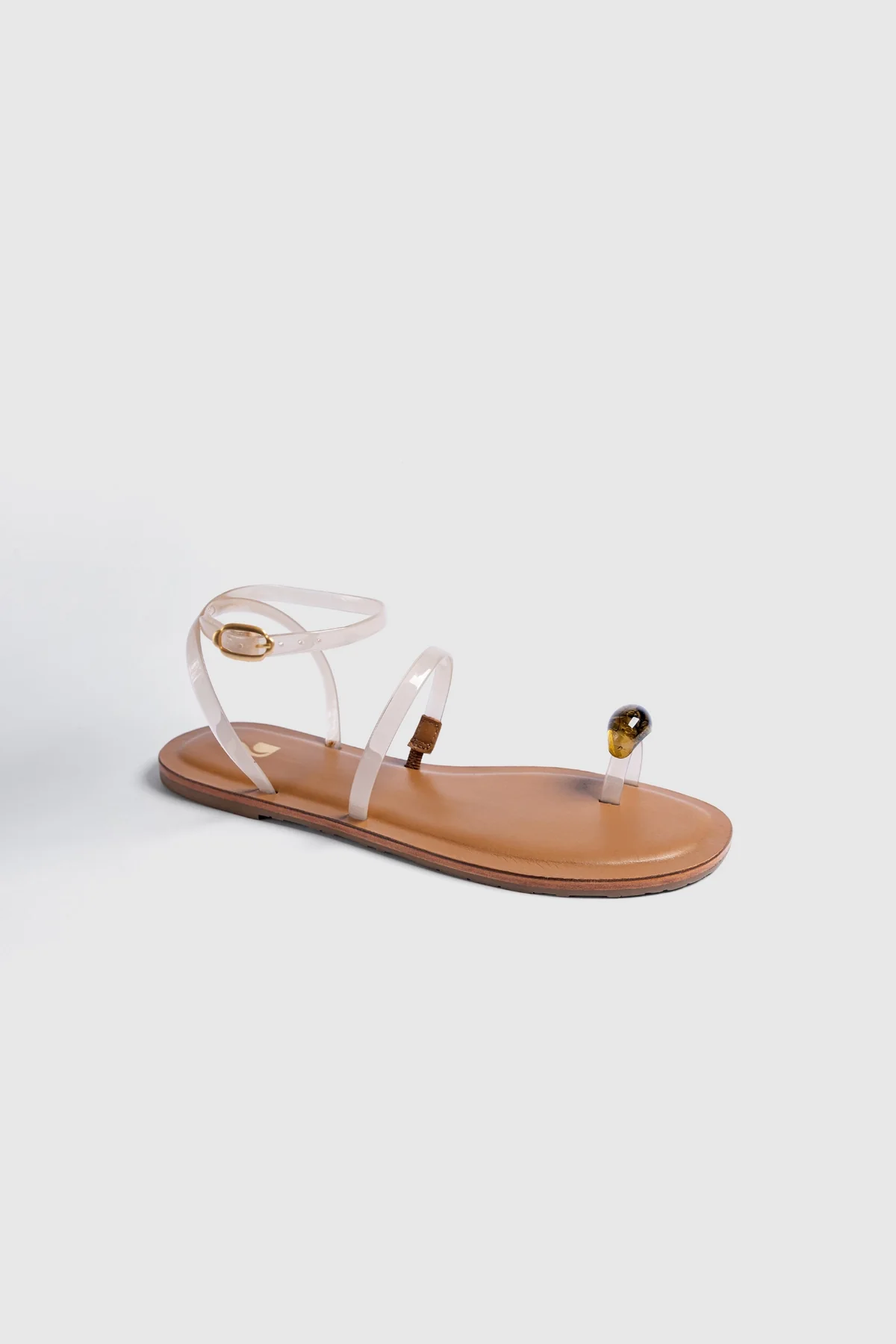 Biarritz Jelly Flat Sandal In Ivory Vinyl - Image 2