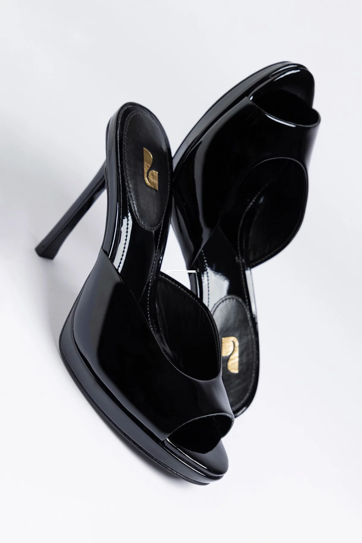Jasmine Platform Mule Black Patent Leather - Image 3