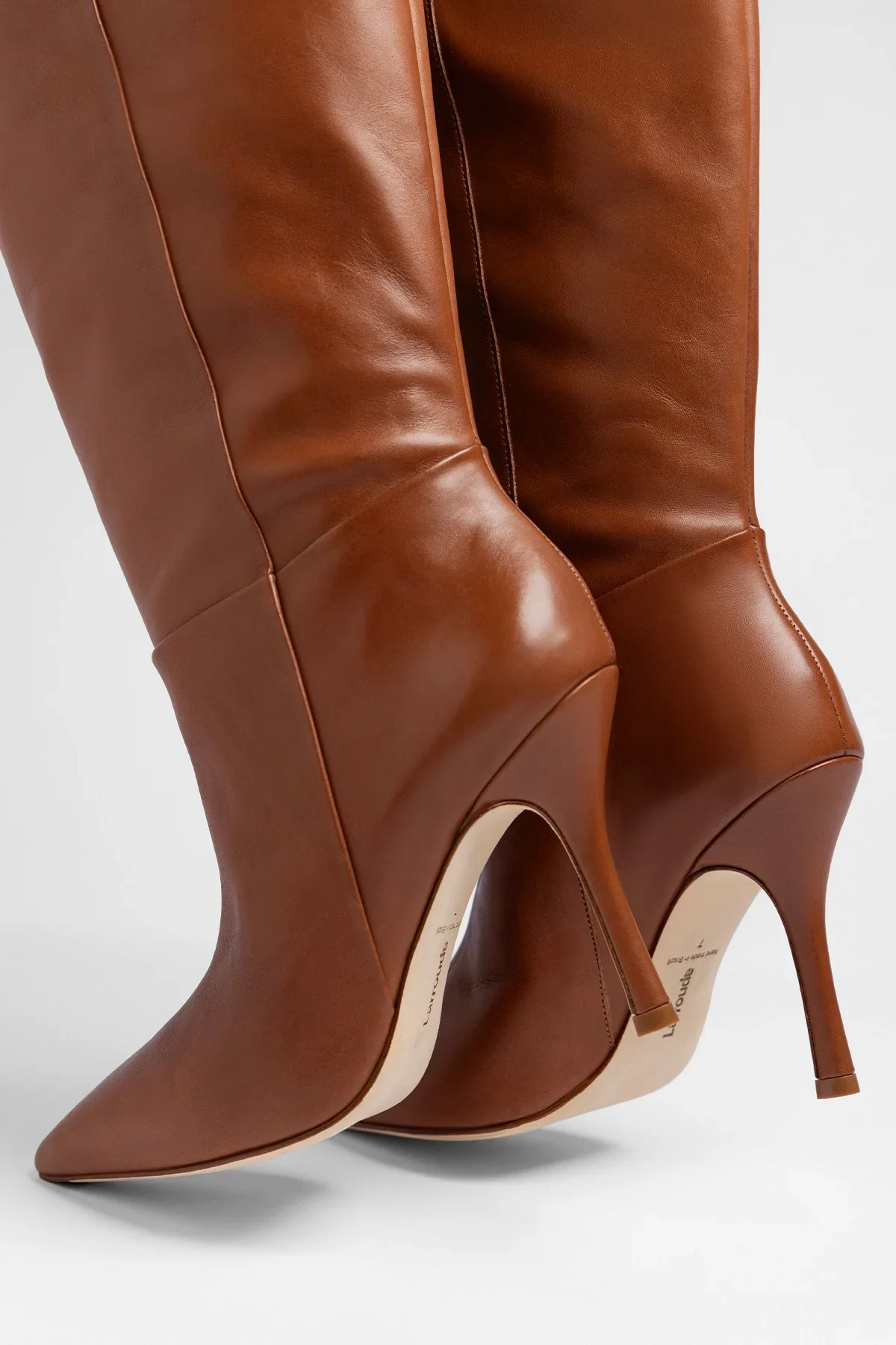 Kate Wide Boot Caramel Leather - Image 3