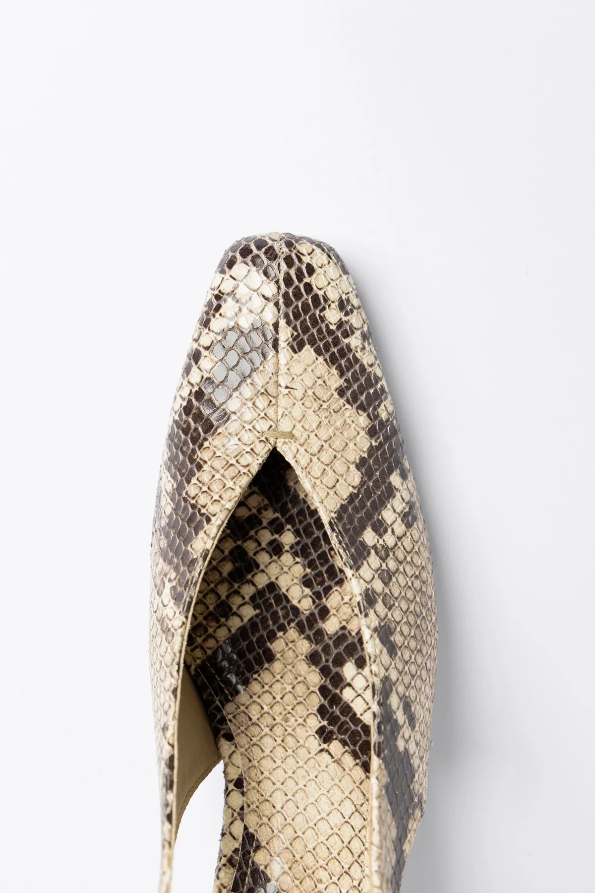 Katie Pump Neutral Snake Leather - Image 4