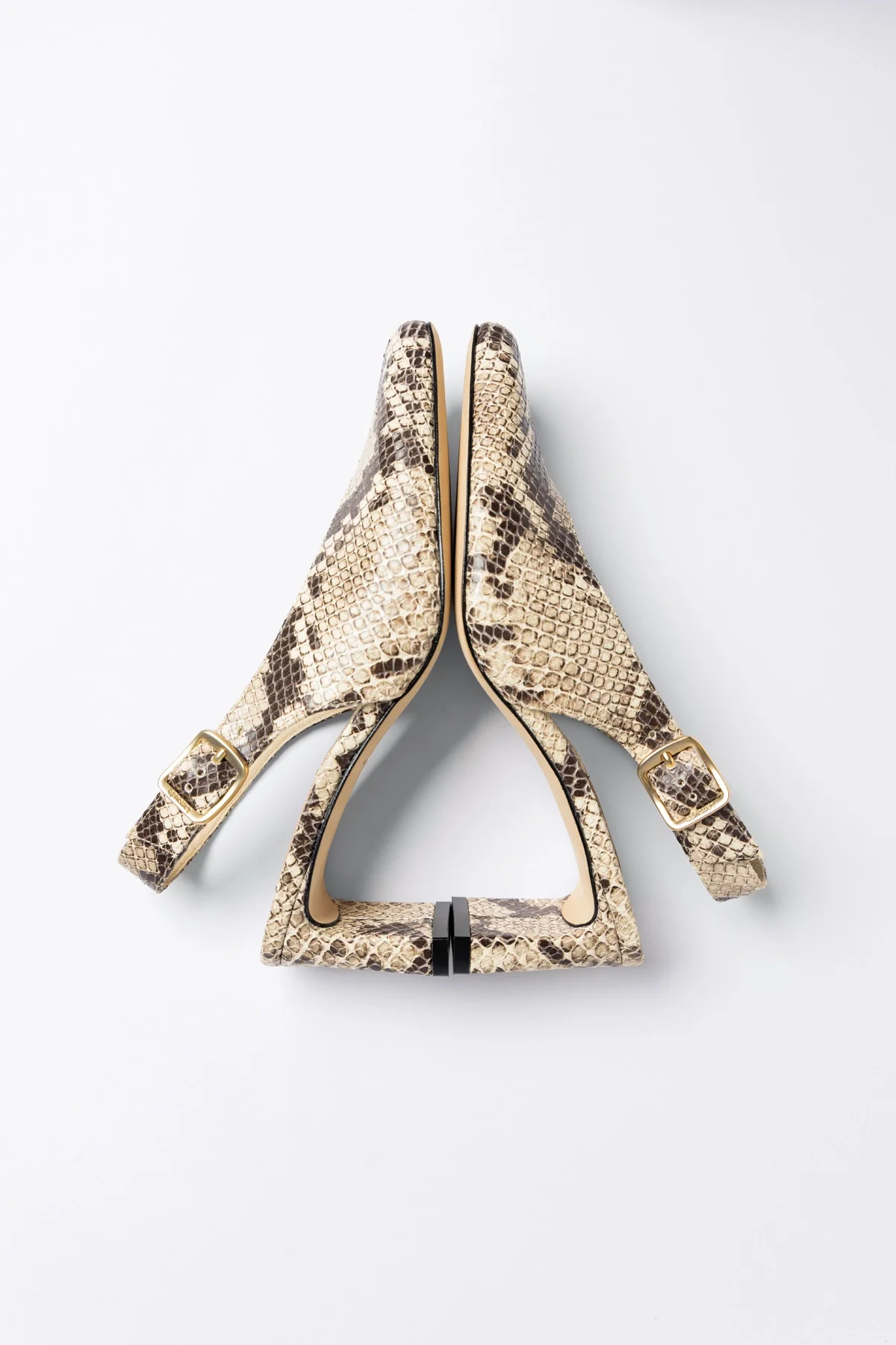 Katie Pump Neutral Snake Leather - Image 5