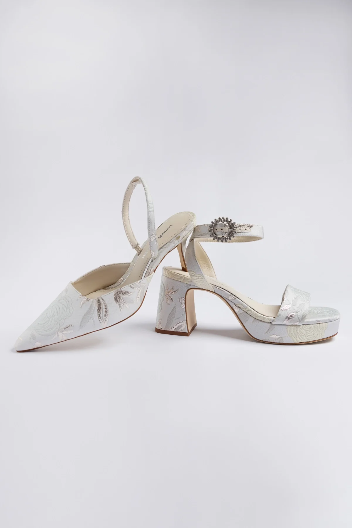 Larroudé x Markarian: Pump Ivory Brocade - Image 6