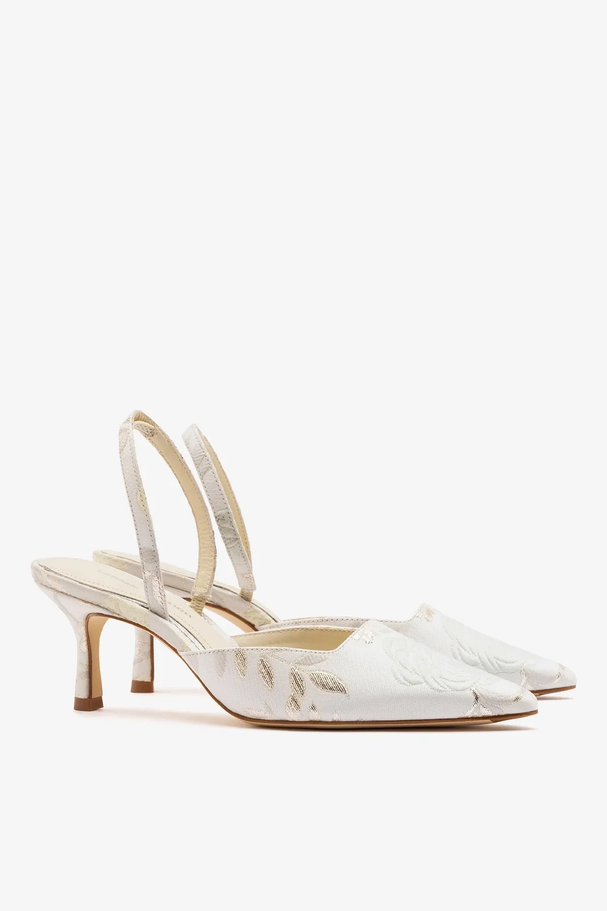 Larroudé x Markarian: Pump Ivory Brocade - Image 3