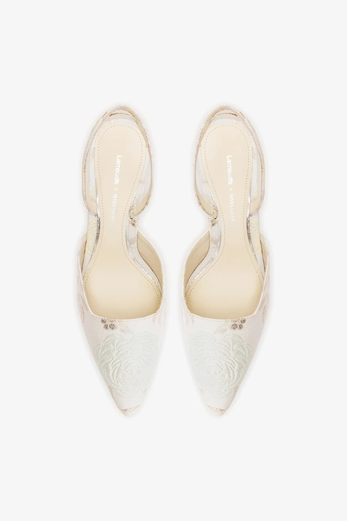 Larroudé x Markarian: Pump Ivory Brocade - Image 7