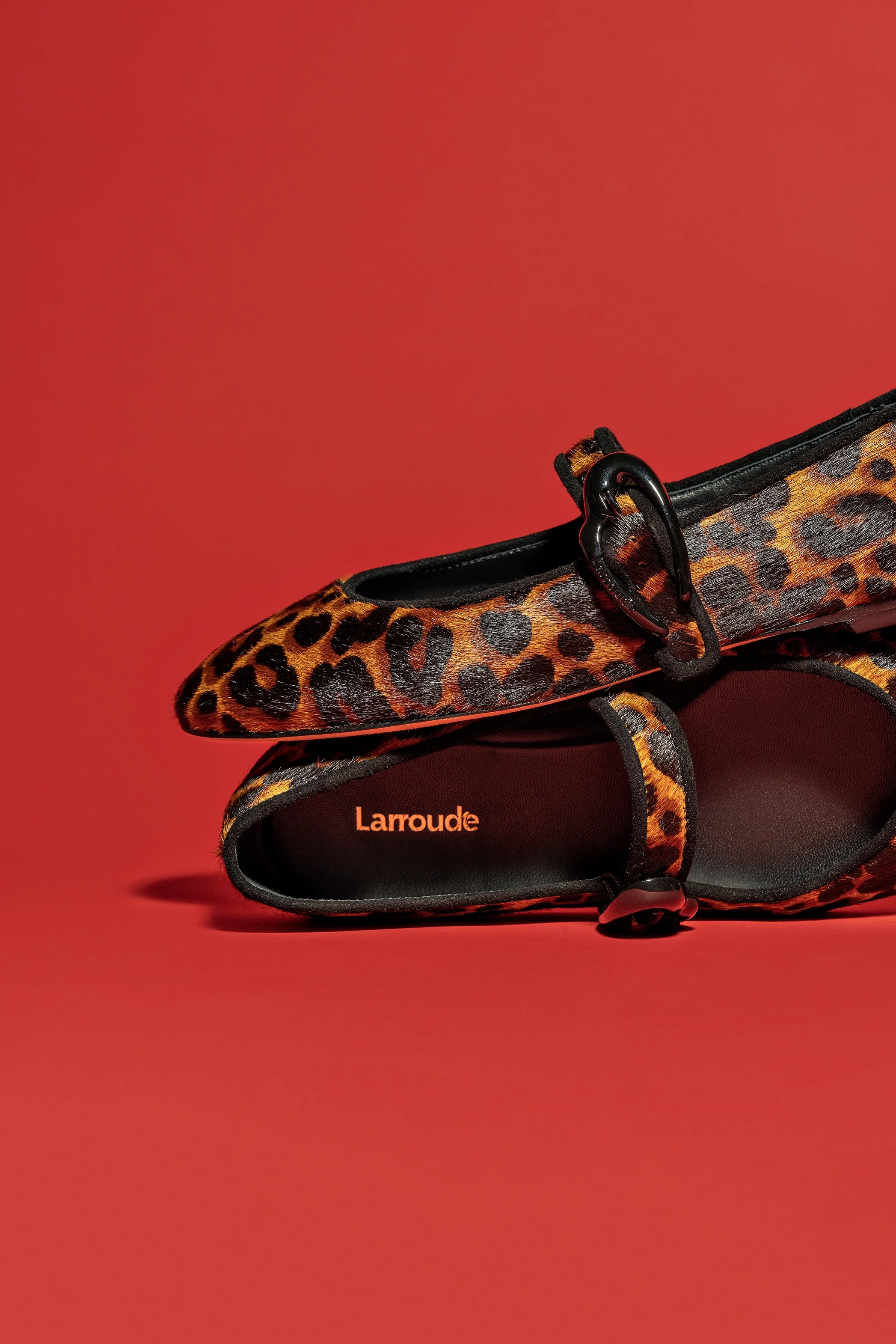 Verona Ballet Flat In Leopard Print Calf Hair - Image 6