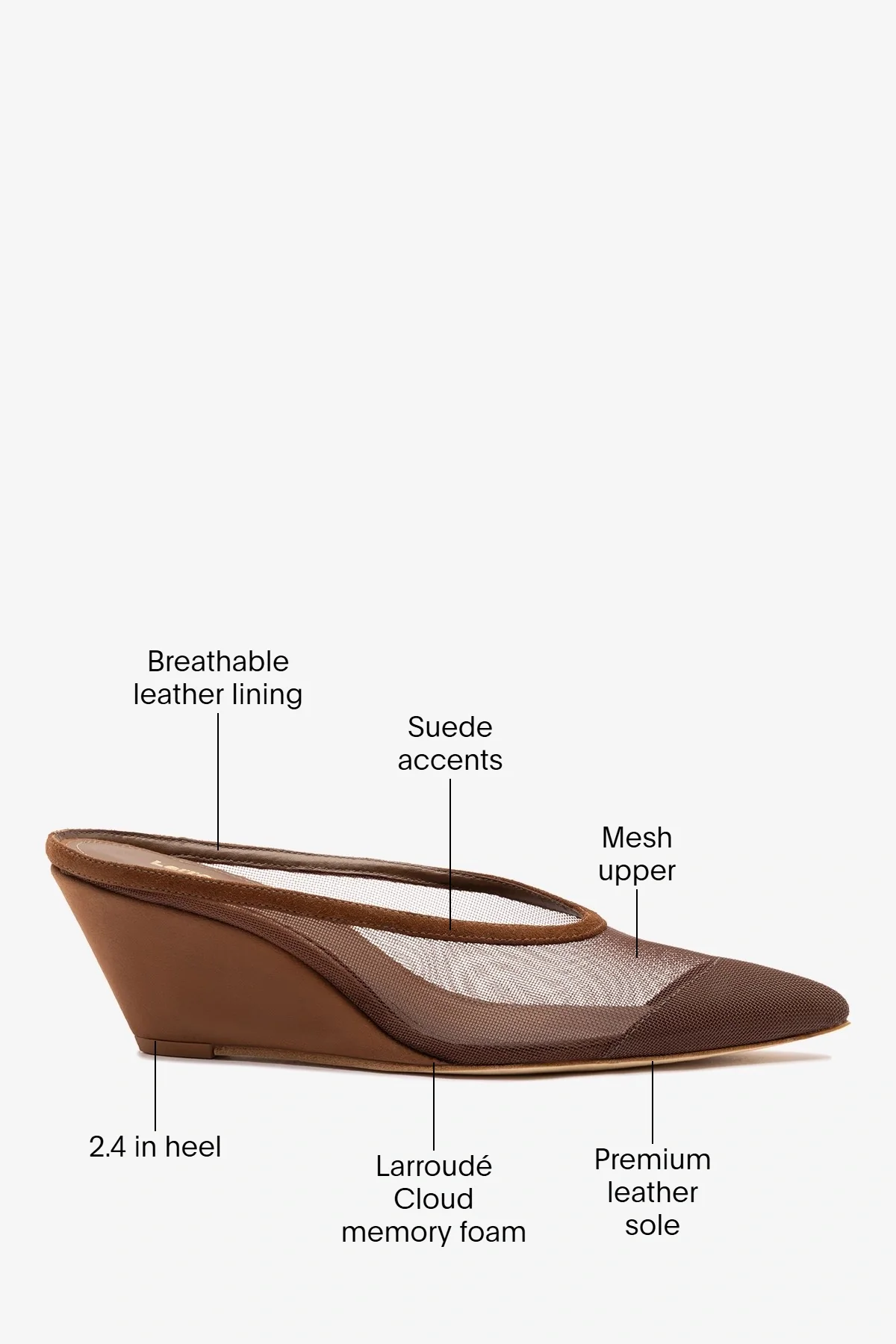 Loulou Mesh Mule Burnt Umber - Image 5