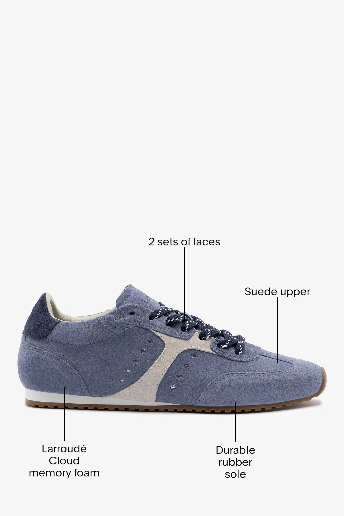 Stella Sneaker Niagara Blue Suede - Image 6