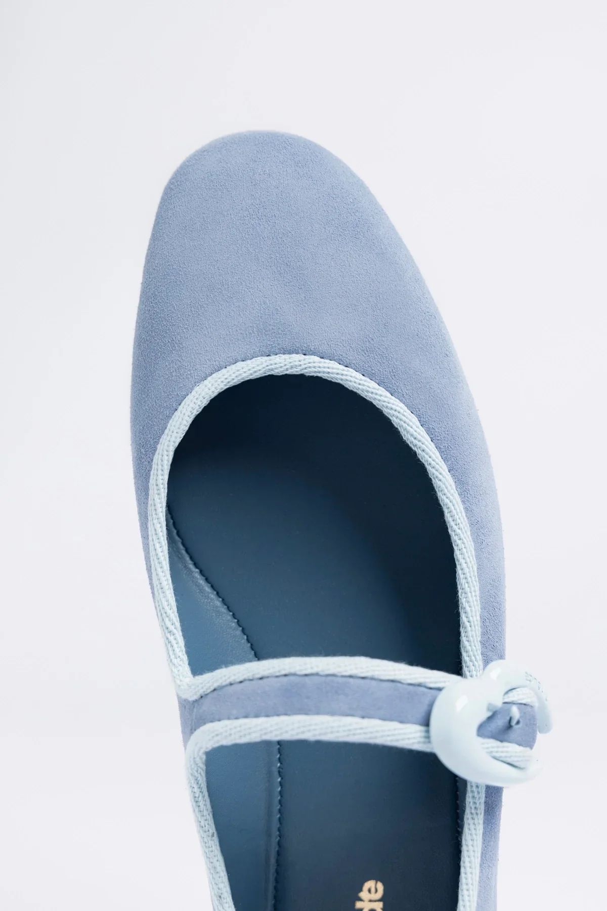 Verona Ballet Flat Niagara Blue Suede - Image 3