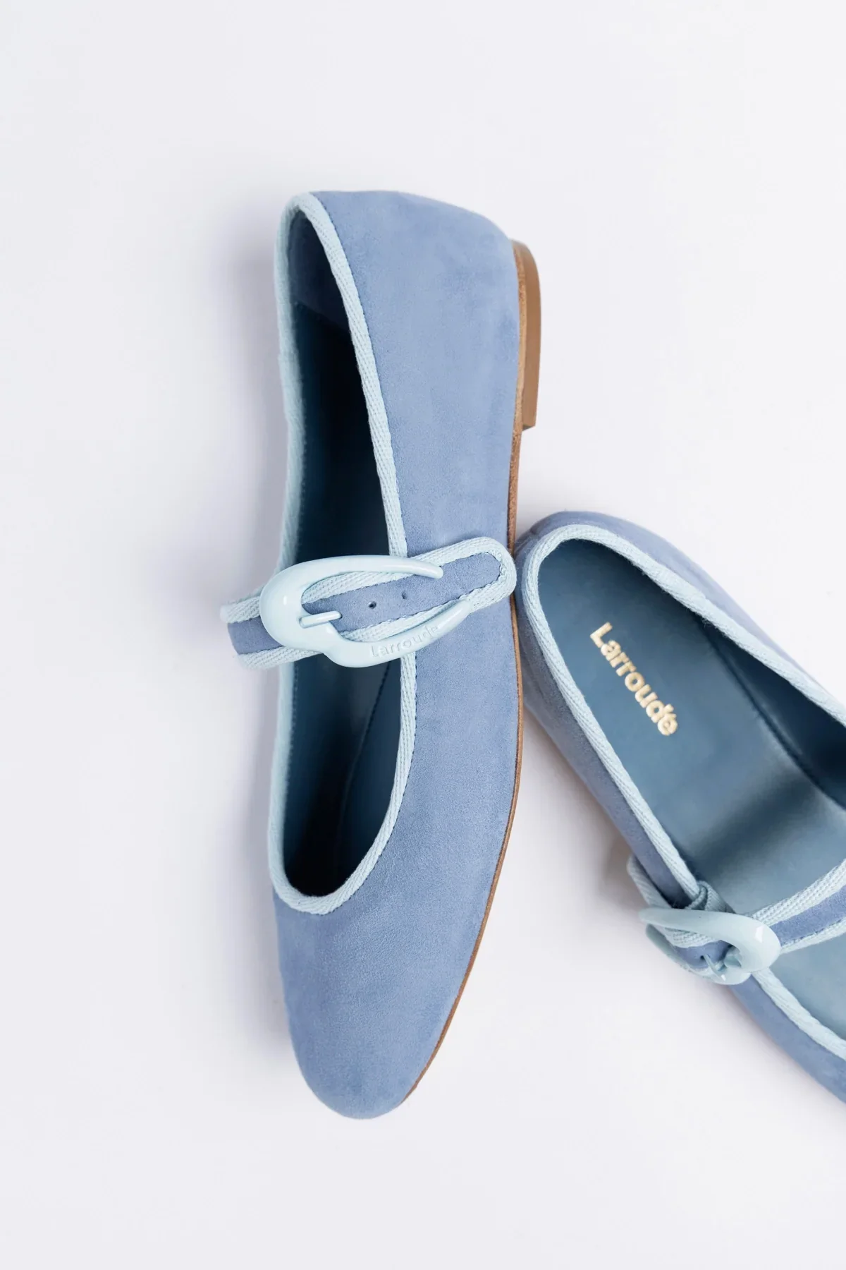 Verona Ballet Flat Niagara Blue Suede - Image 4