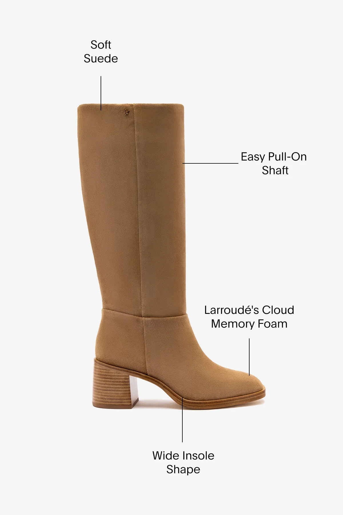 Ricky Boot In Peanut Suede - Image 4