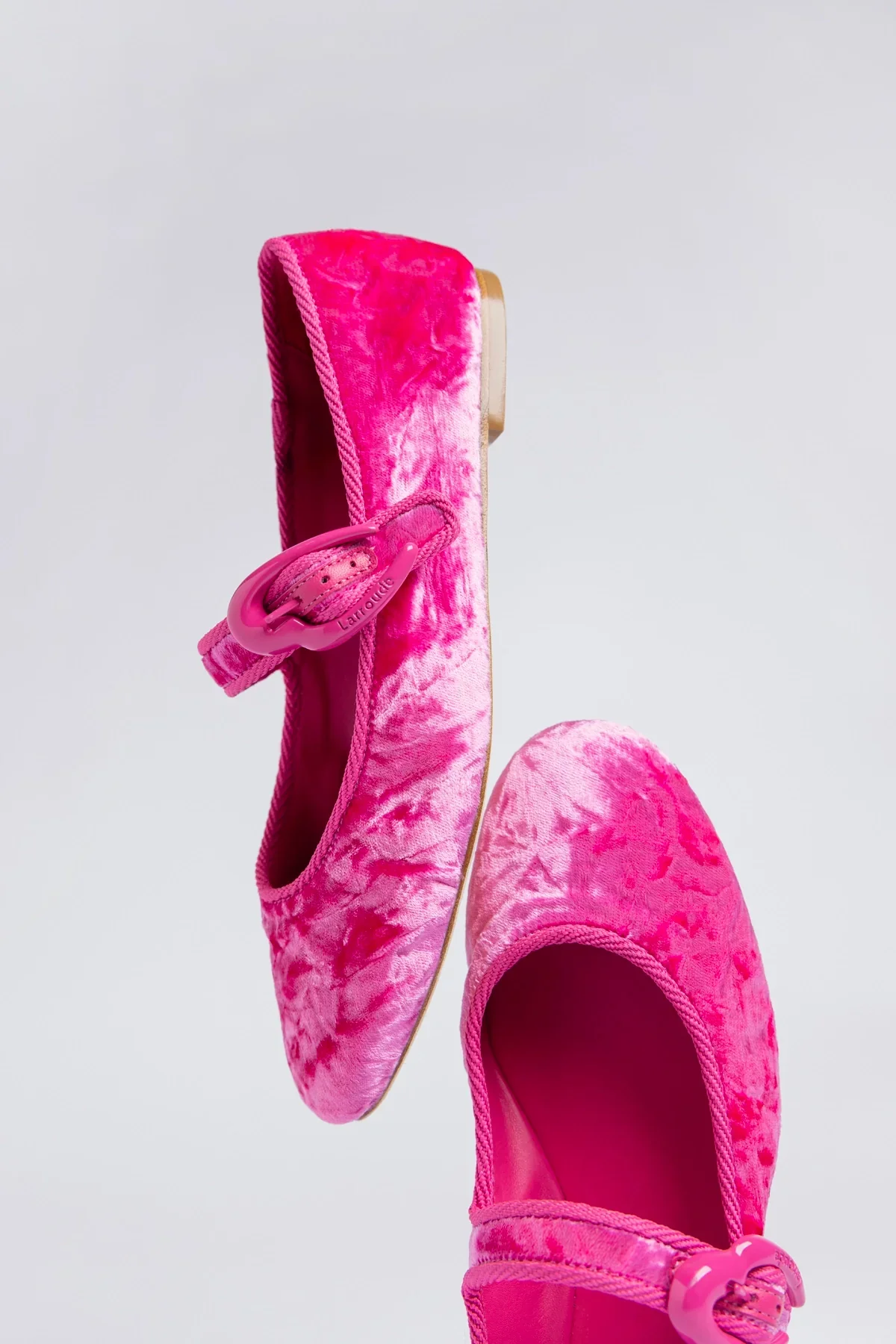Verona Ballet Flat Pink Velvet - Image 3