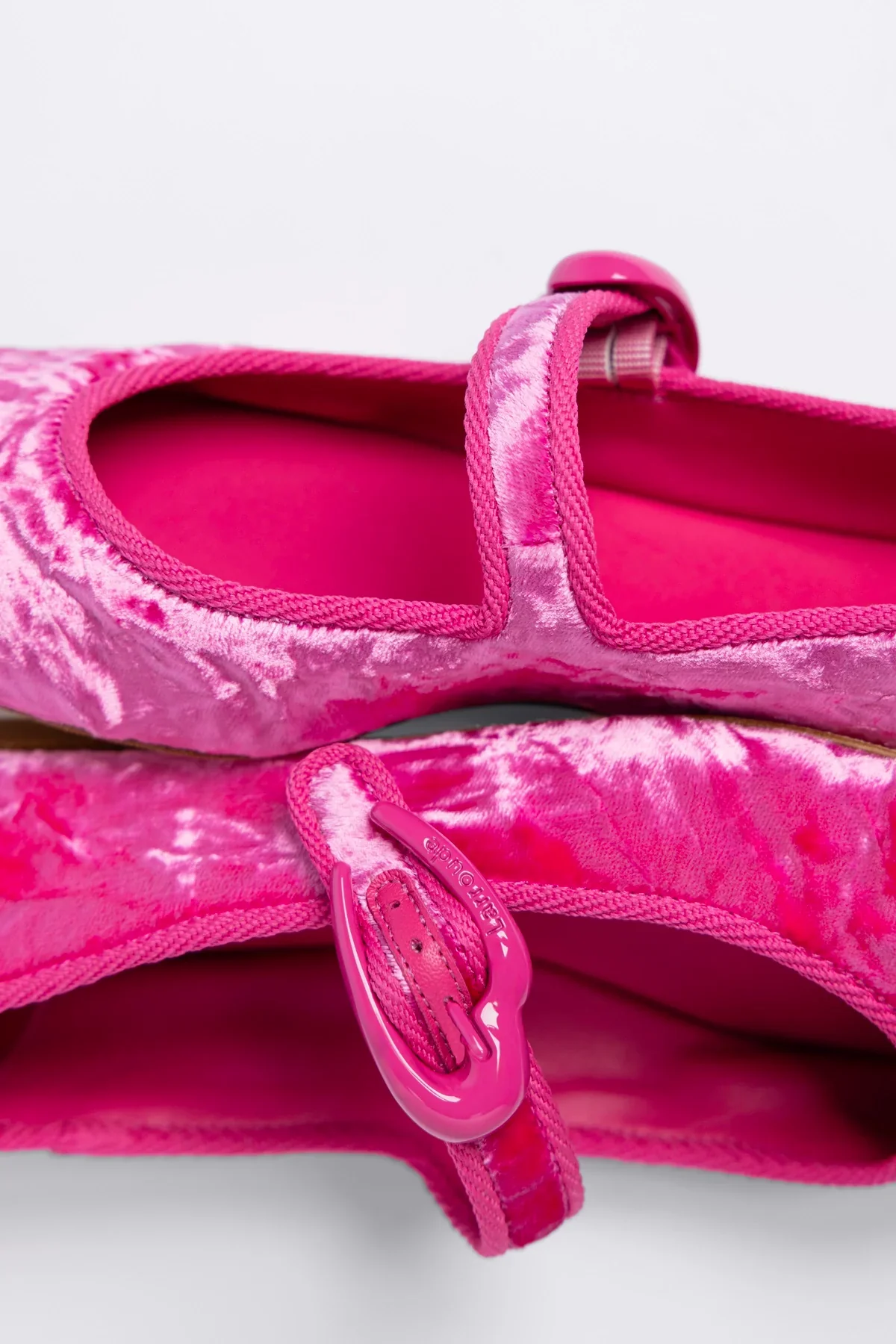 Verona Ballet Flat Pink Velvet - Image 4