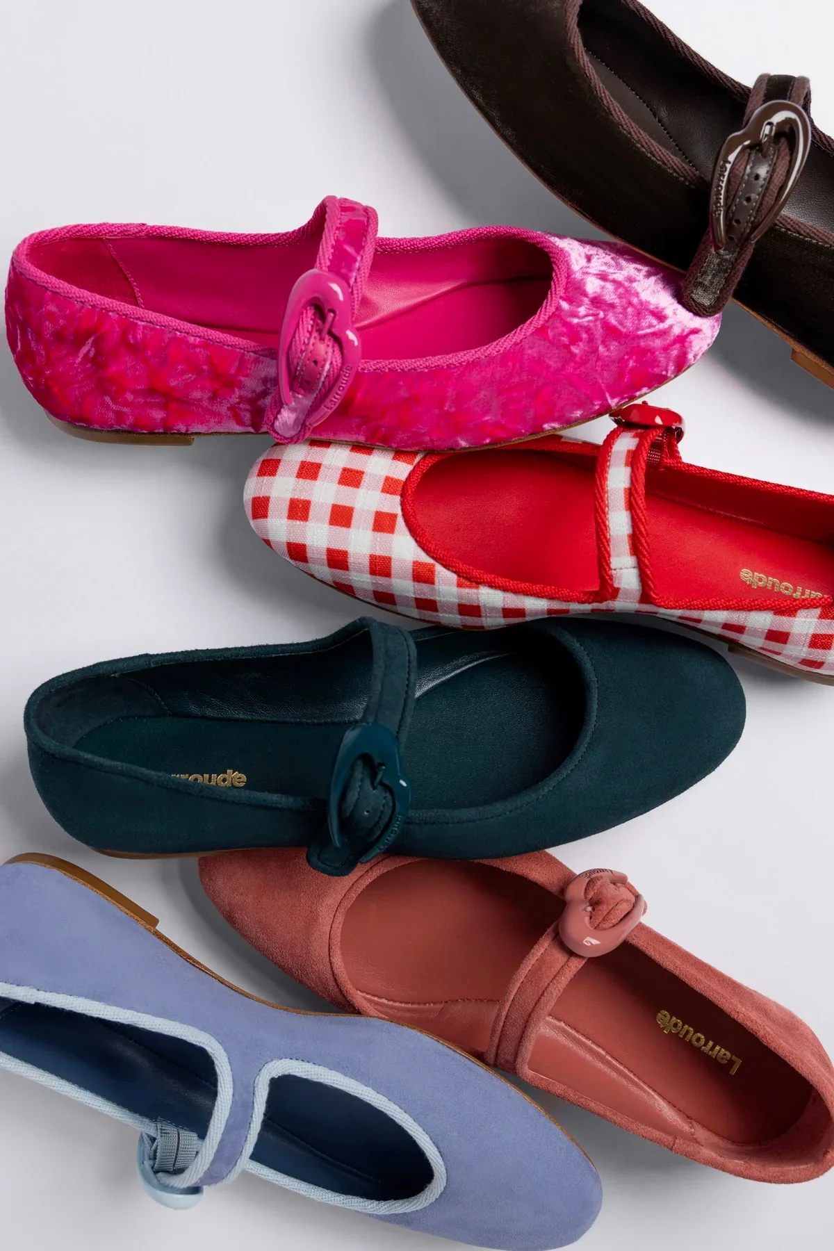 Verona Ballet Flat Pink Velvet - Image 5