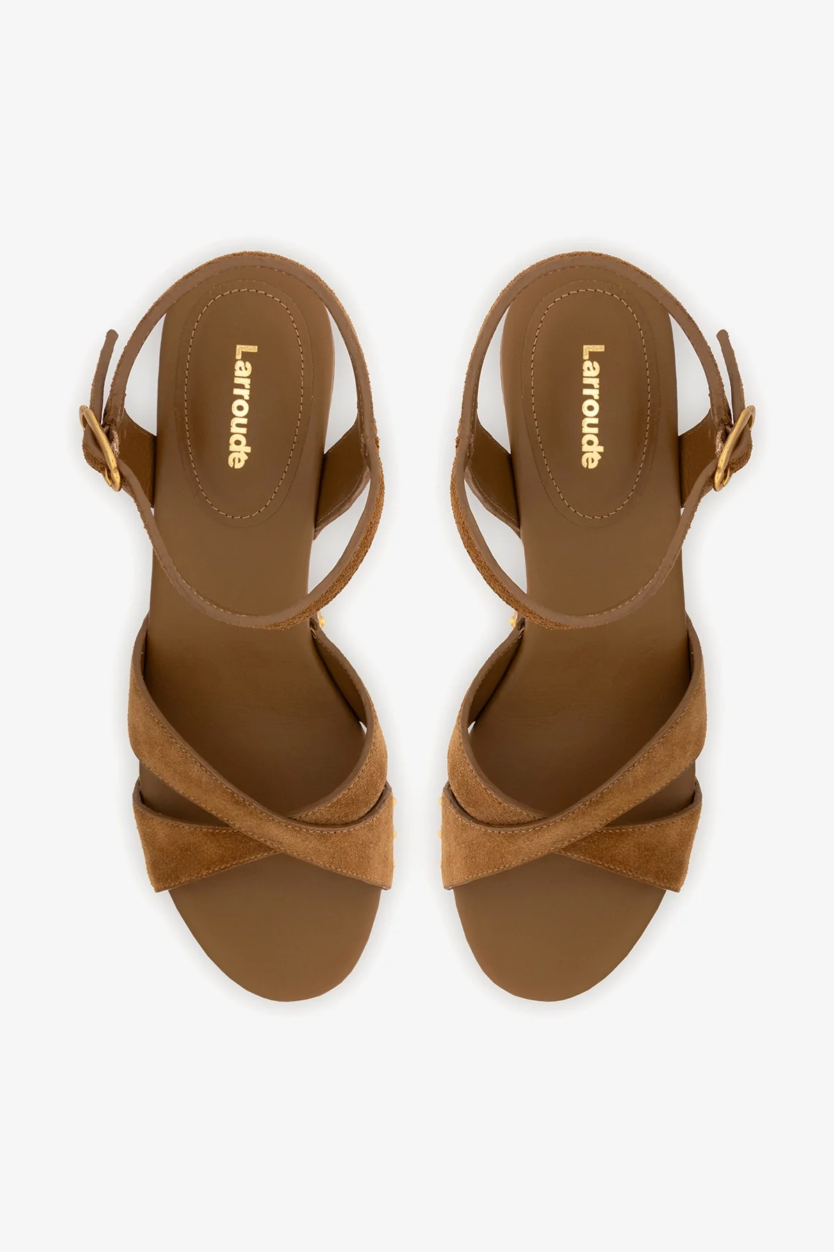 Talitha Sandal In Russet Suede - Image 7