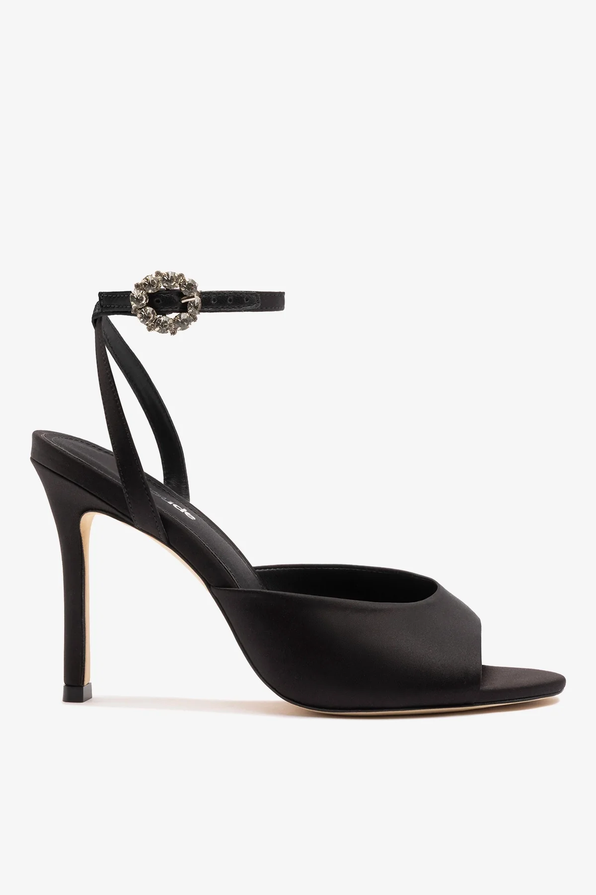 Jasmine Sandal Black Satin