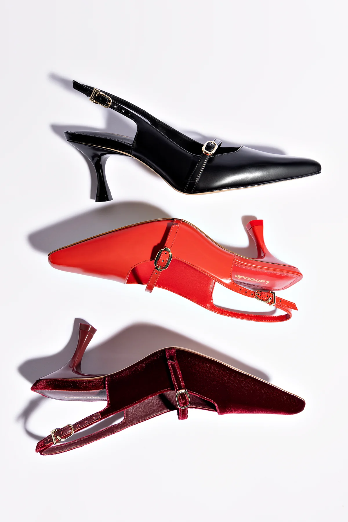 Ines Pump In Scarlet Leather - Image 6