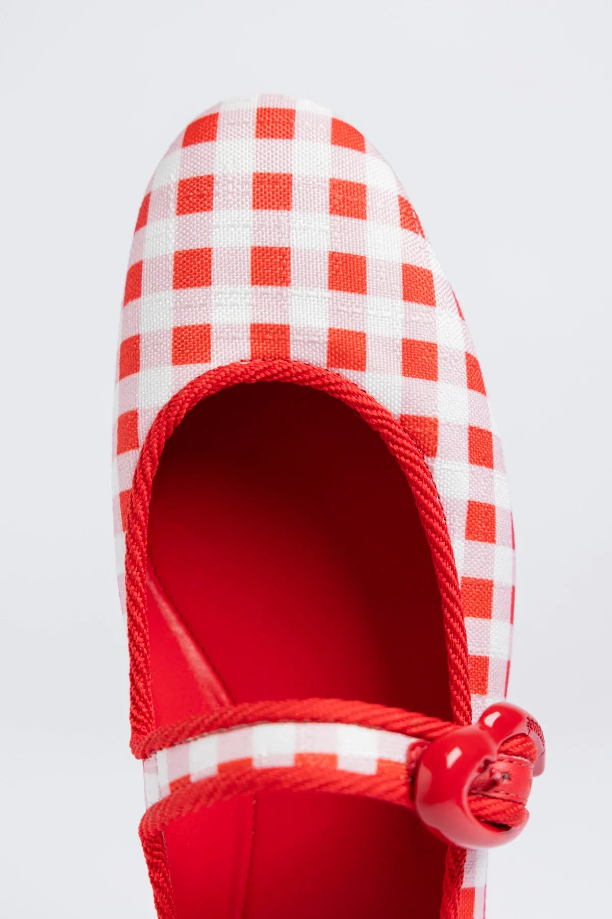 Verona Ballet Flat Scarlet Printed Fabric - Image 3