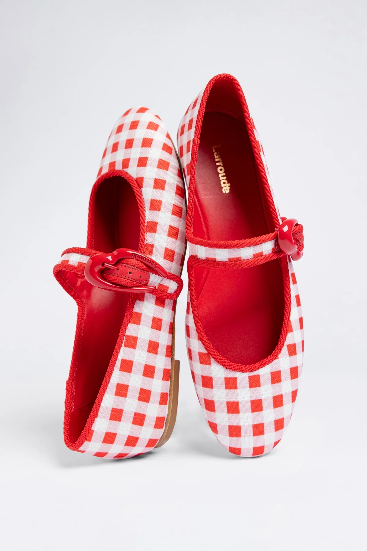 Verona Ballet Flat Scarlet Printed Fabric - Image 4