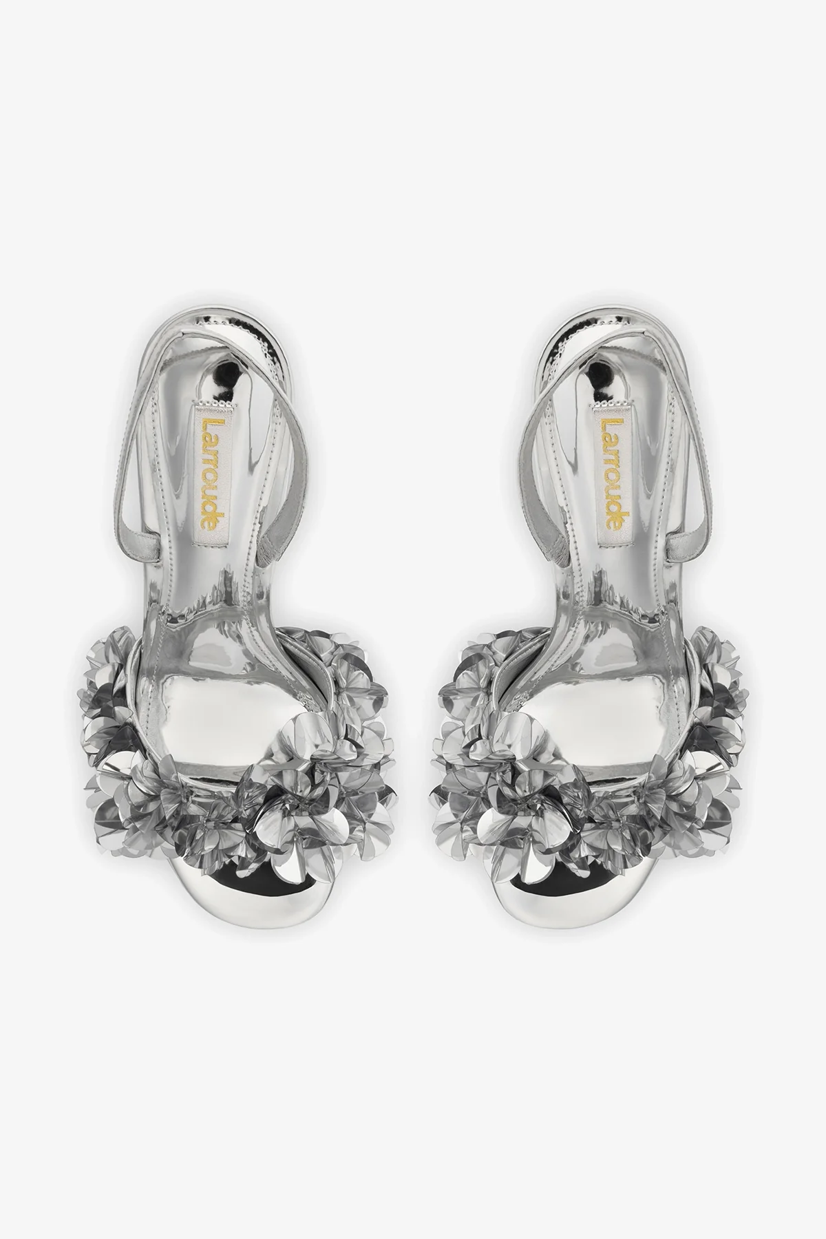 Morgan Sandal In Silver Specchio - Image 7