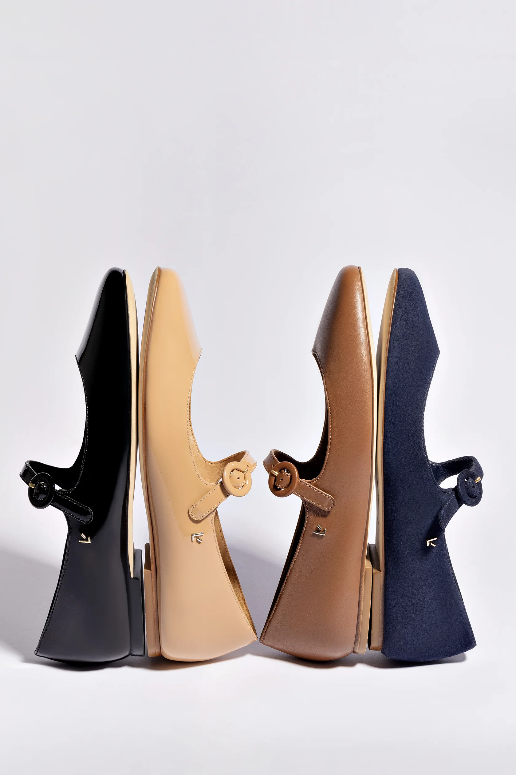 Blair Ballet Flat In Tan Patent Leather - Image 6