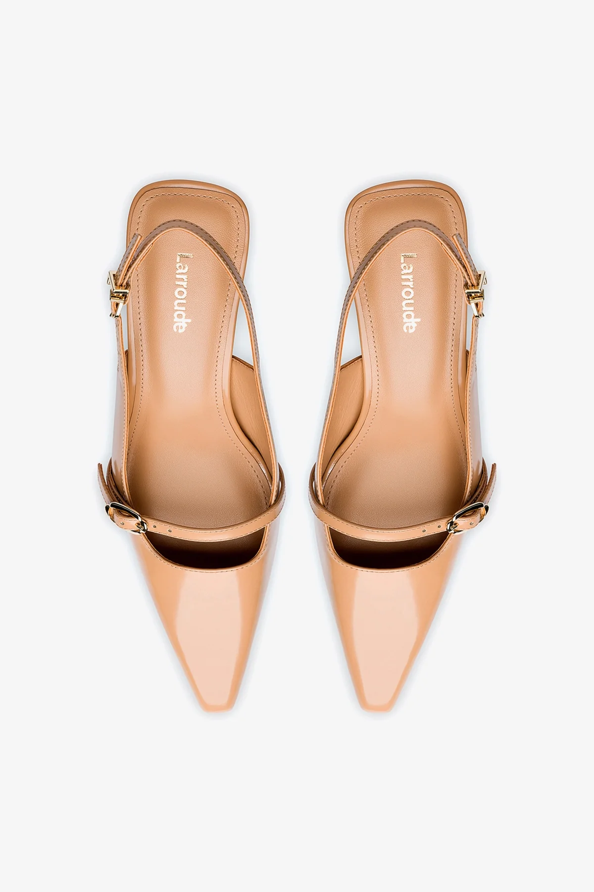 Ines Pump In Tan Leather - Image 7