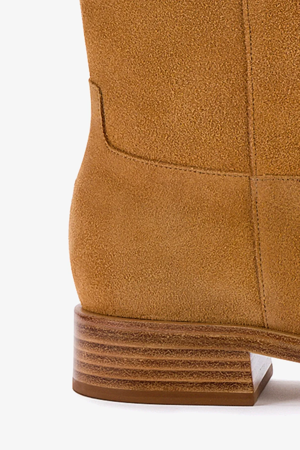 Anne Boot In Peanut Suede - Image 4