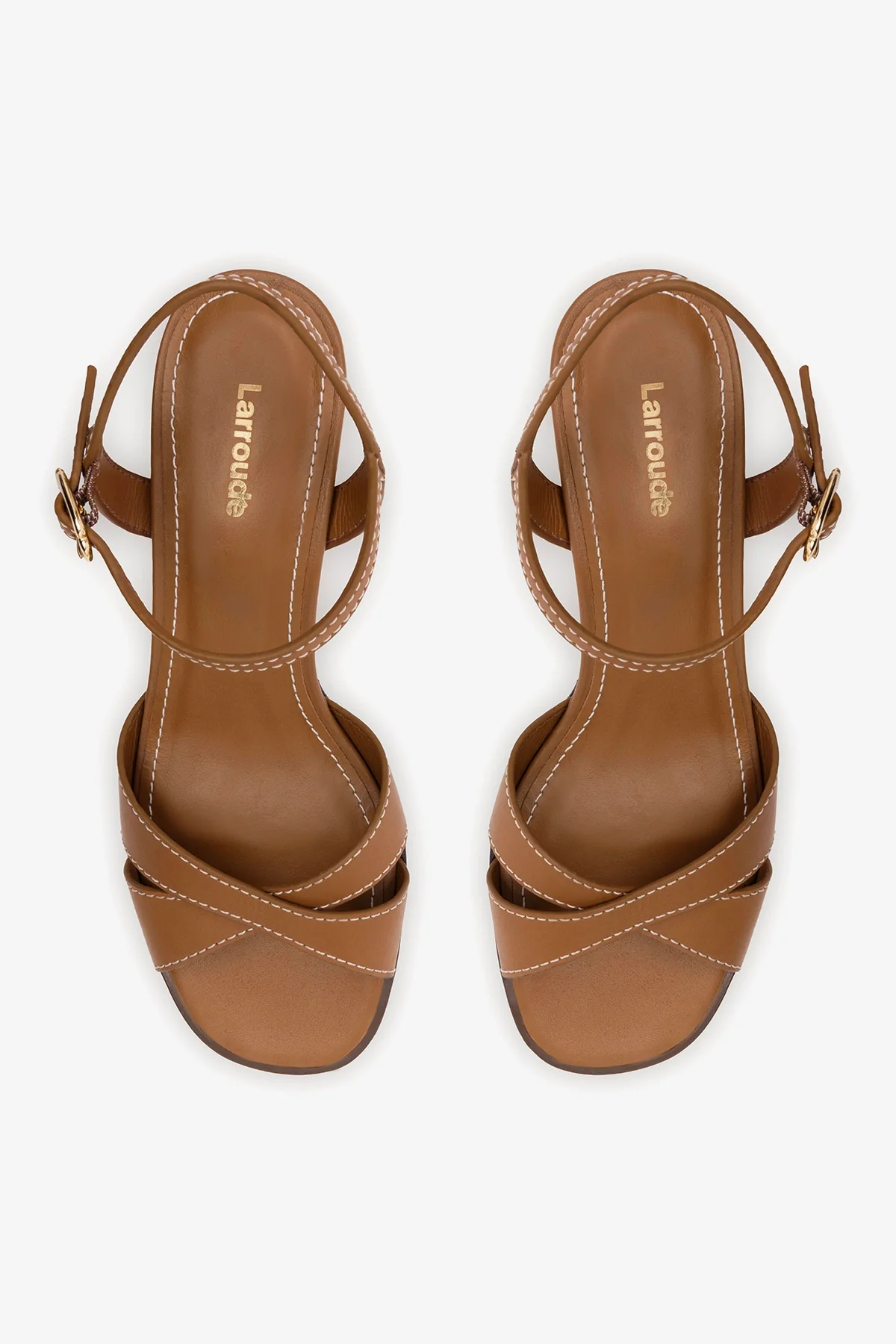 Roma Sandal In Vegetale Caramel Leather - Image 7