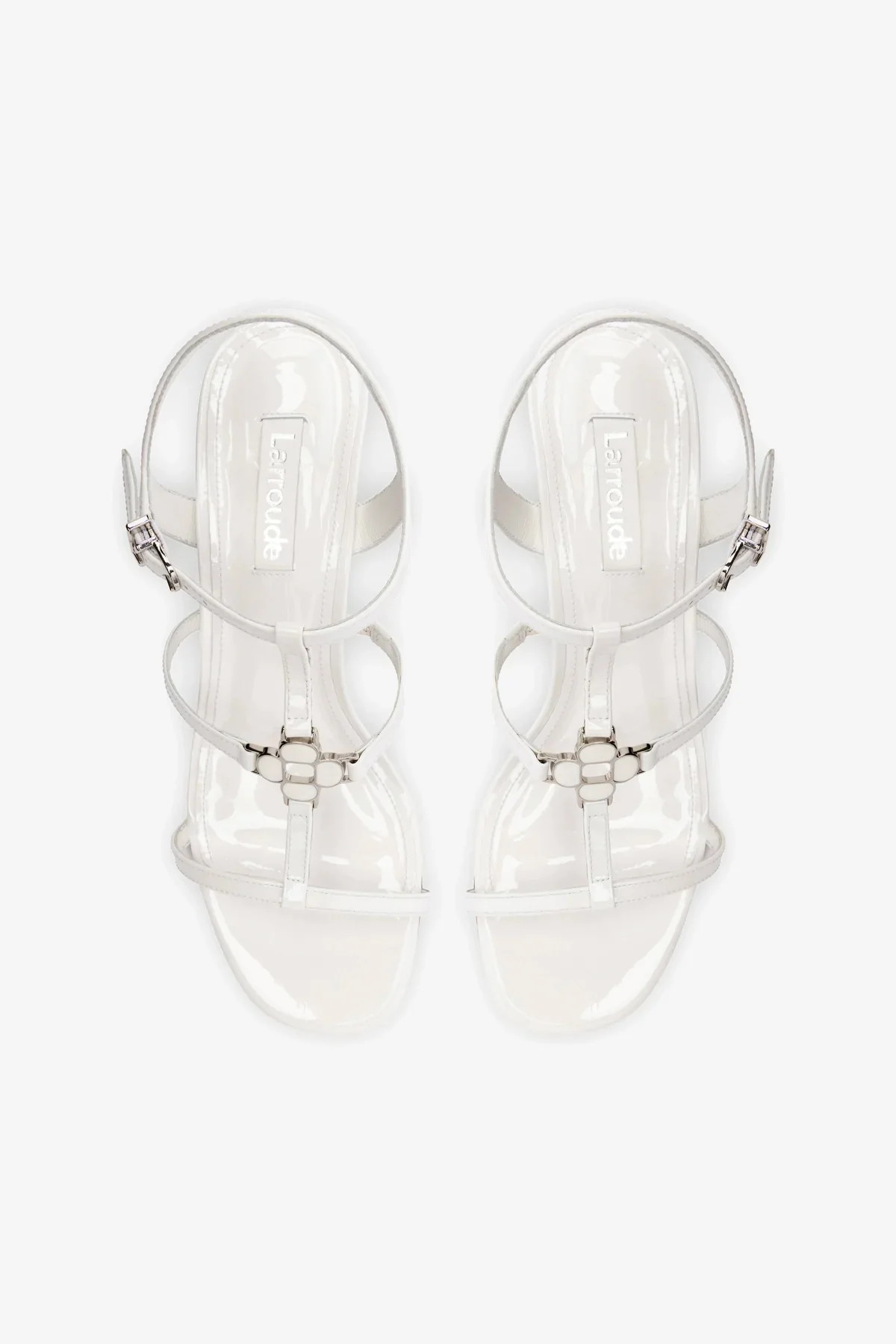 Hana Block In White Patent Leather - Image 5
