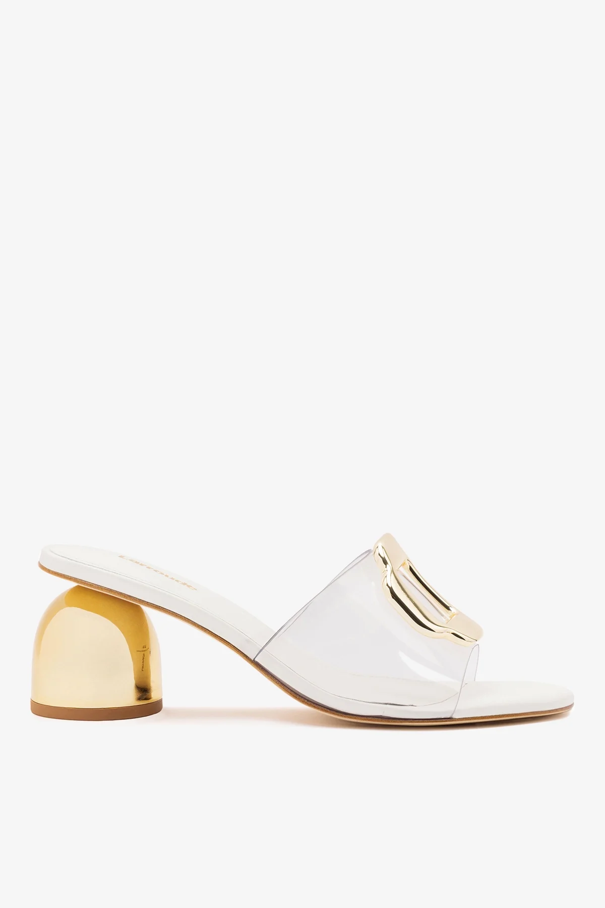 Margherita Clear Mule White Leather